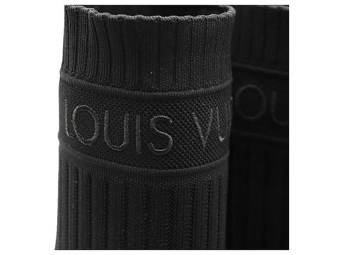Louis Vuitton Silhouette Line Strickknöchelstiefel Schwarz - Ansicht 14