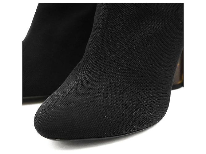 Louis Vuitton Silhouette Line Strickknöchelstiefel Schwarz - Ansicht 2