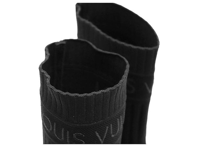 Louis Vuitton Silhouette Line Strickknöchelstiefel Schwarz - Ansicht 5