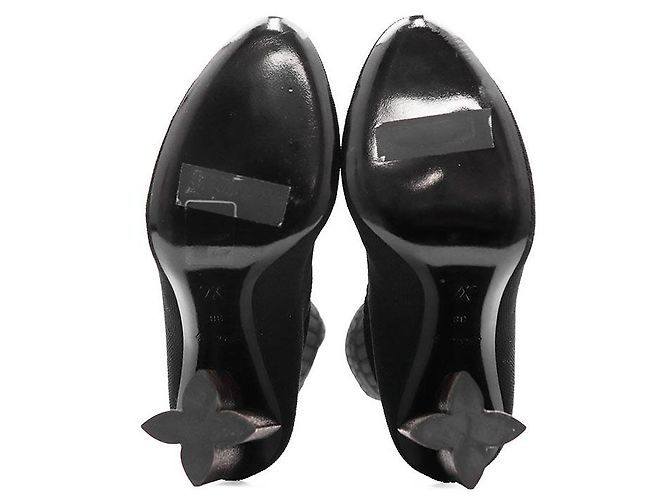 Louis Vuitton Silhouette Line Strickknöchelstiefel Schwarz - Ansicht 9