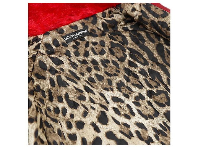 Devotion Dolce & Gabbana Cappotto in cotone Dolce&Gabbana Rosso Verde Cachi - vista 13