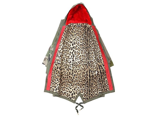 Devotion Dolce & Gabbana Cappotto in cotone Dolce&Gabbana Rosso Verde Cachi - vista 7