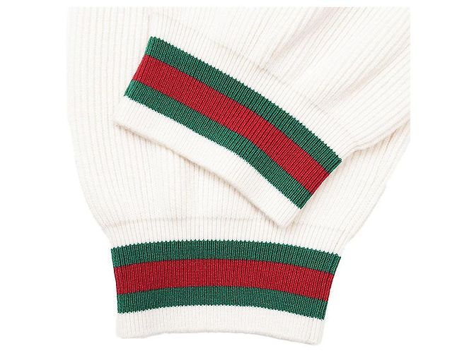Pantalones de punto de lana Gucci Blanco Crudo - vista 5