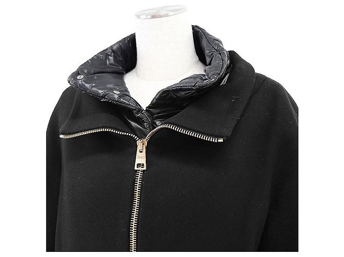 Autre Marque Abrigo de lana y plumón Herno Negro Azul marino - vista 11