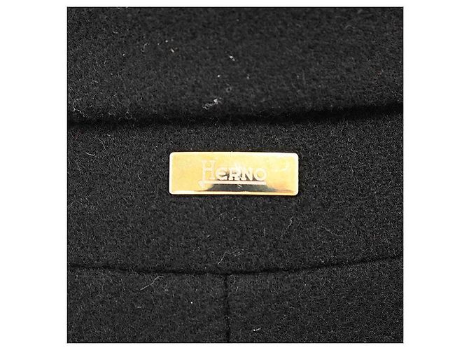Autre Marque Abrigo de lana y plumón Herno Negro Azul marino - vista 9