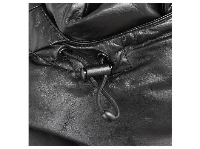 Chaqueta Down 2way de piel de becerro Balenciaga Negro - vista 12