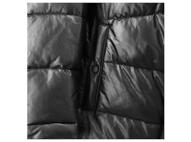 Chaqueta Down 2way de piel de becerro Balenciaga Negro - vista 13