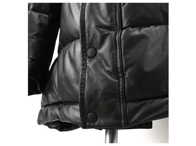 Chaqueta Down 2way de piel de becerro Balenciaga Negro - vista 14