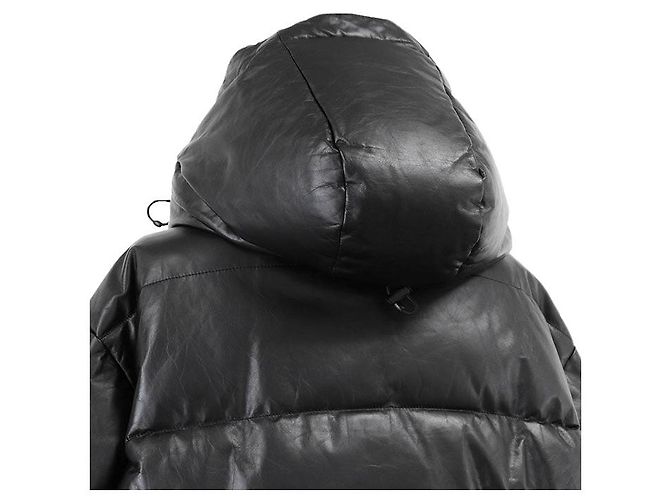 Chaqueta Down 2way de piel de becerro Balenciaga Negro - vista 16