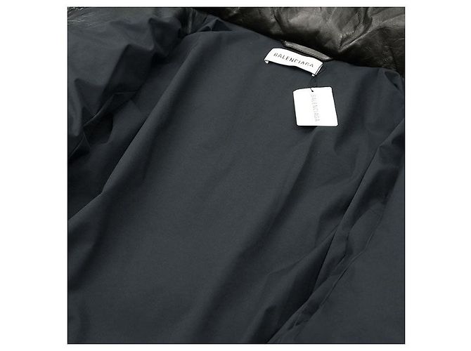 Chaqueta Down 2way de piel de becerro Balenciaga Negro - vista 18