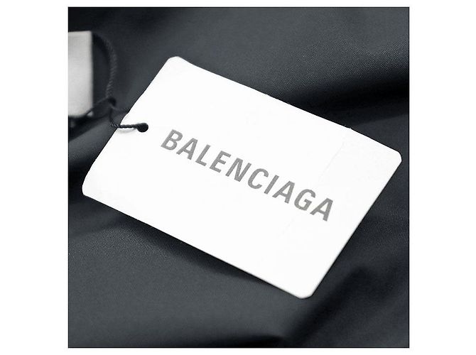 Chaqueta Down 2way de piel de becerro Balenciaga Negro - vista 20