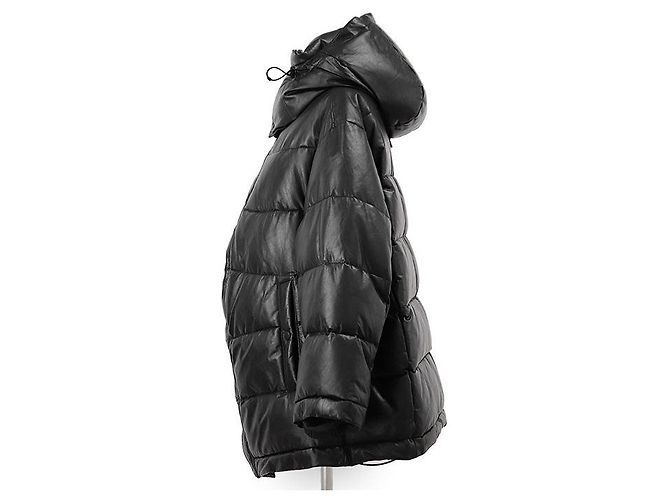 Chaqueta Down 2way de piel de becerro Balenciaga Negro - vista 5