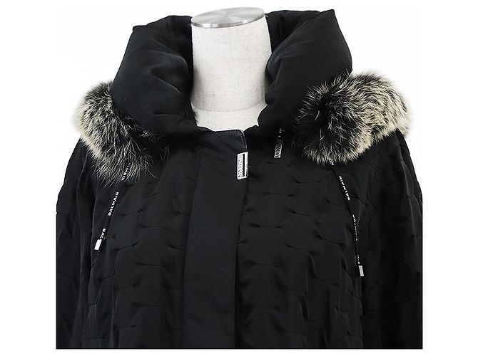Autre Marque Balmain Fox Fur Down 2way Jacket Black - view 2