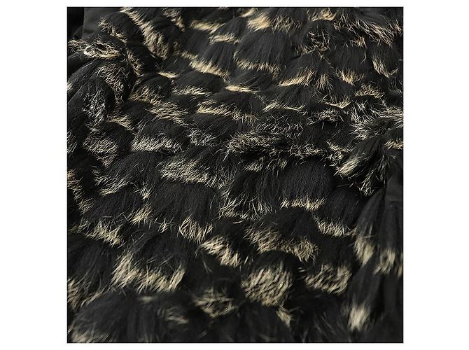 Autre Marque Balmain Fox Fur Down 2way Jacket Black - view 6