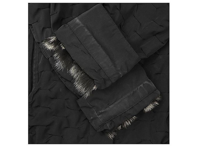Autre Marque Balmain Fox Fur Down 2way Jacket Black - view 7