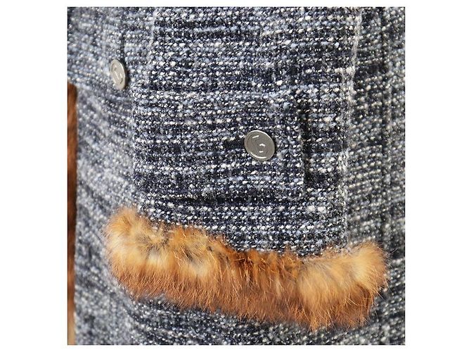 Dolce & Gabbana Abrigo largo de lana de alpaca Dolce&Gabbana Azul Azul marino - vista 18