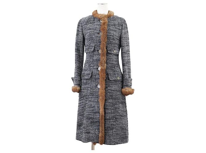 Dolce & Gabbana Abrigo largo de lana de alpaca Dolce&Gabbana Azul Azul marino - vista 2