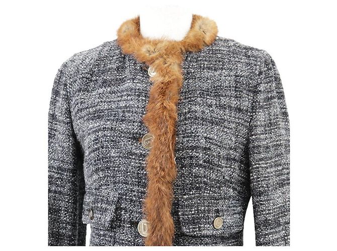 Dolce & Gabbana Abrigo largo de lana de alpaca Dolce&Gabbana Azul Azul marino - vista 3