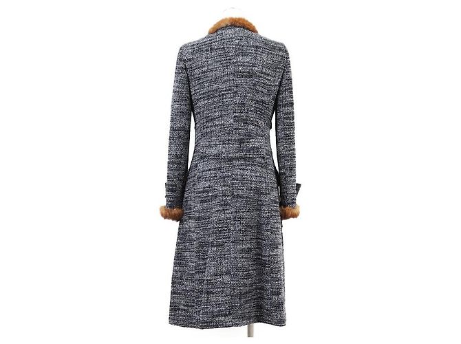 Dolce & Gabbana Abrigo largo de lana de alpaca Dolce&Gabbana Azul Azul marino - vista 7