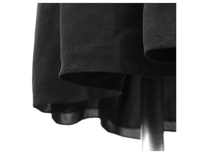 Louis Vuitton Seidenchiffon-Kleid Schwarz - Ansicht 15