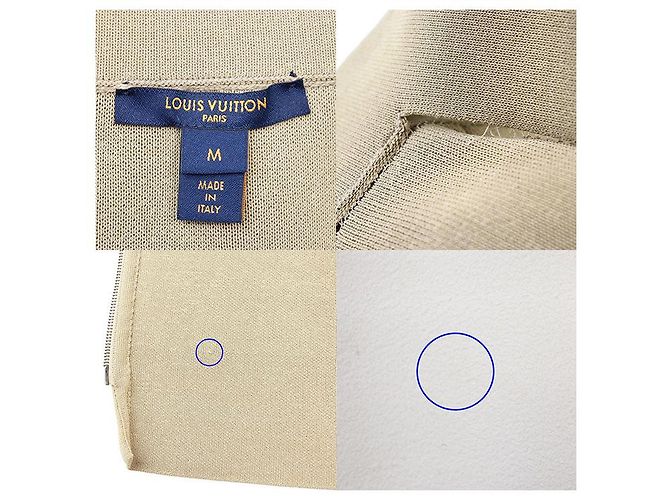 Falda Louis Vuitton de lana, algodón, cachemira y piel de cordero monograma Beige Marrón claro Camello - vista 9