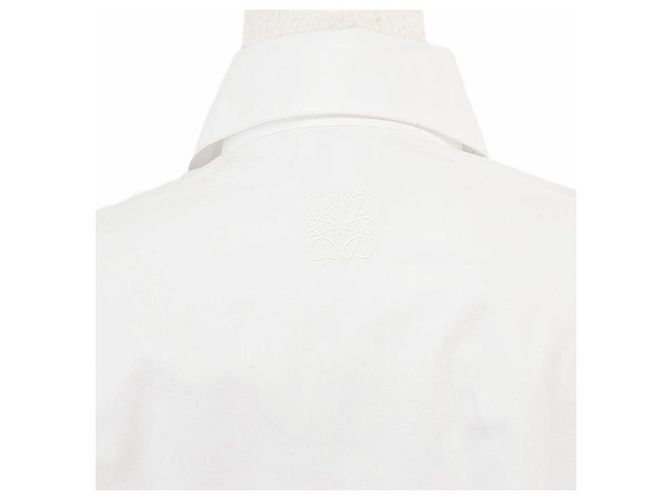 Loewe Besticktes Baumwoll-Hemdkleid Weiß - Ansicht 14