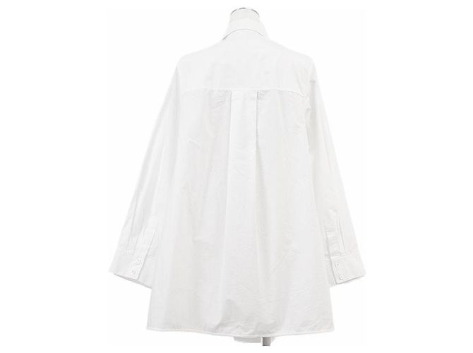 Loewe Besticktes Baumwoll-Hemdkleid Weiß - Ansicht 4