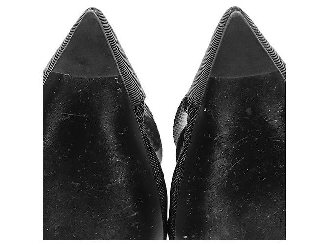 Chanel G34544 Camellia Nylon Mesh Stiefeletten Schwarz - Ansicht 15
