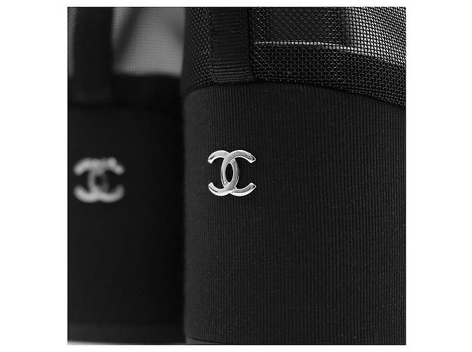 Chanel G34544 Camellia Nylon Mesh Stiefeletten Schwarz - Ansicht 8