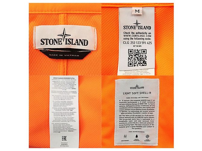 Chaqueta con capucha Stone Island Lightsoftshell-R Naranja - vista 10