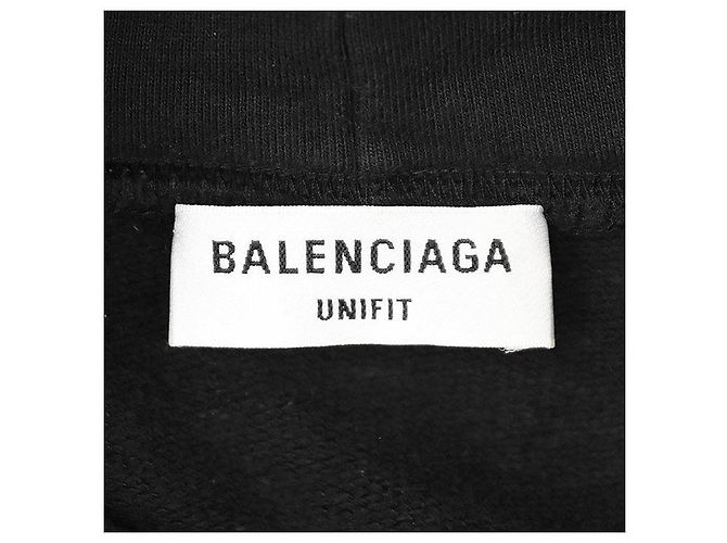 Sudadera con capucha Balenciaga UNIFIT de algodón Negro - vista 9