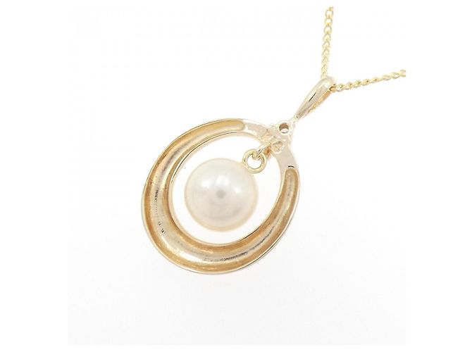 Autre Marque Collana di Perle Akoya K14YG/585YG D'oro - vista 4