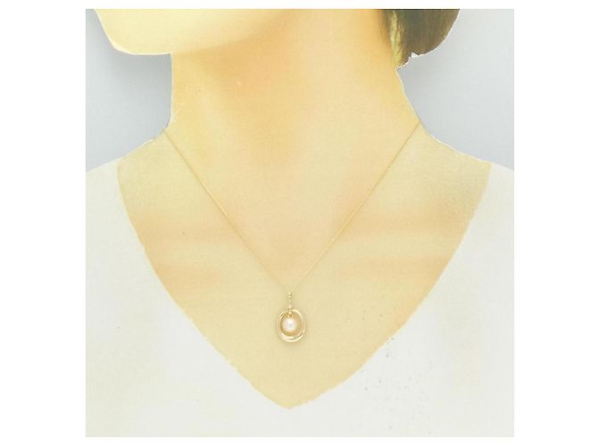 Autre Marque Collana di Perle Akoya K14YG/585YG D'oro - vista 6