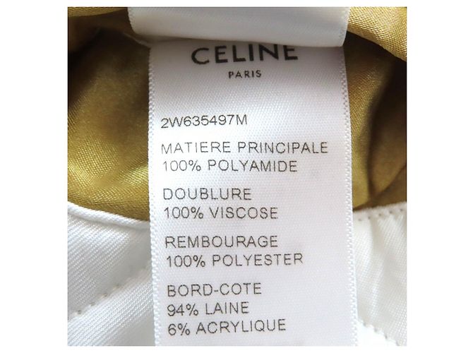Céline CELINE Blouson Lucky lovers Teddy Jacket Stadium Jacket Dorado - vista 9