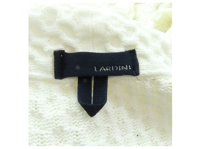 Autre Marque Cárdigan de algodón Lardini Blanco - vista 5