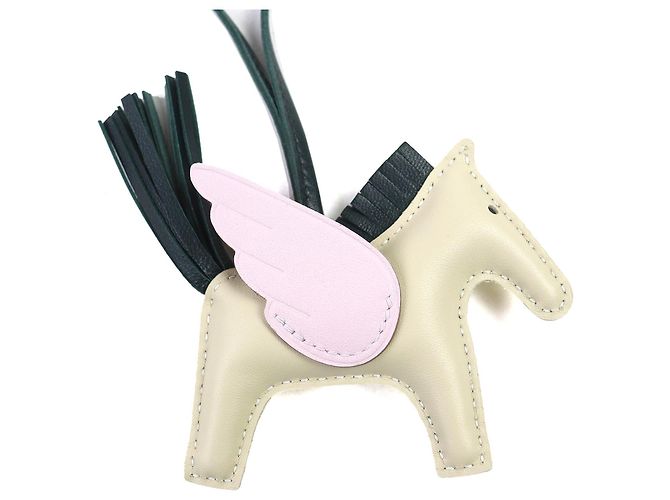 Charm Hermès Rodeo Pegasus PM Bianco - vista 4