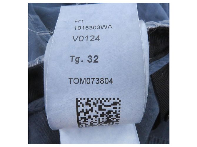 Autre Marque Pantaloni cargo in cotone lavato Stone Island Blu - vista 11