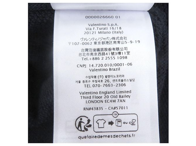 Valentino Logo-Print Baumwoll-Hoodie Blau Marineblau - Ansicht 12