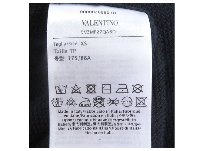 Valentino Logo-Print Baumwoll-Hoodie Blau Marineblau - Ansicht 8