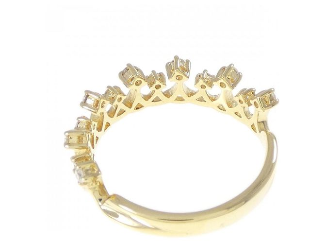 Autre Marque AHKAH Tiara Au750 Diamond Ring Golden - Ansicht 3
