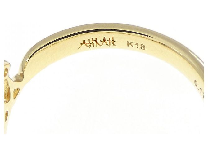 Autre Marque AHKAH Tiara Au750 Diamond Ring Golden - Ansicht 4