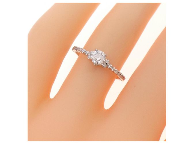 Autre Marque AHKAH Platin-Diamantring Silber - Ansicht 5