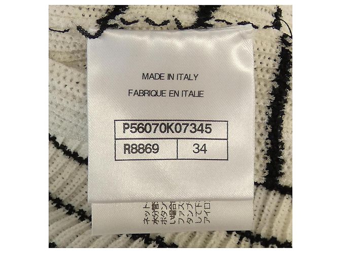 Top de punto Chanel Blanco - vista 4