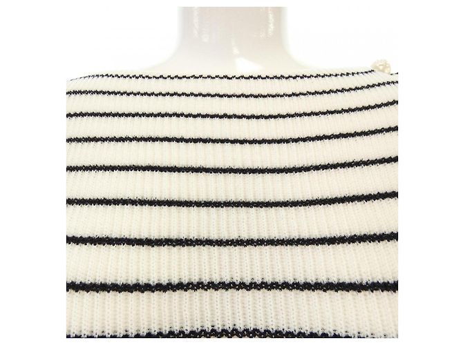 Top de punto Chanel Blanco - vista 6
