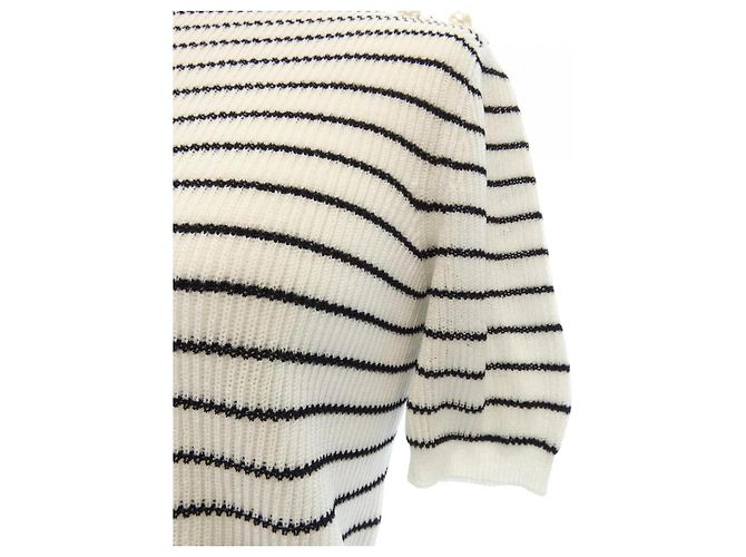 Top de punto Chanel Blanco - vista 7