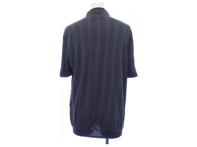 Hermès Polo de algodão Hermes Marrom Azul - vista 2