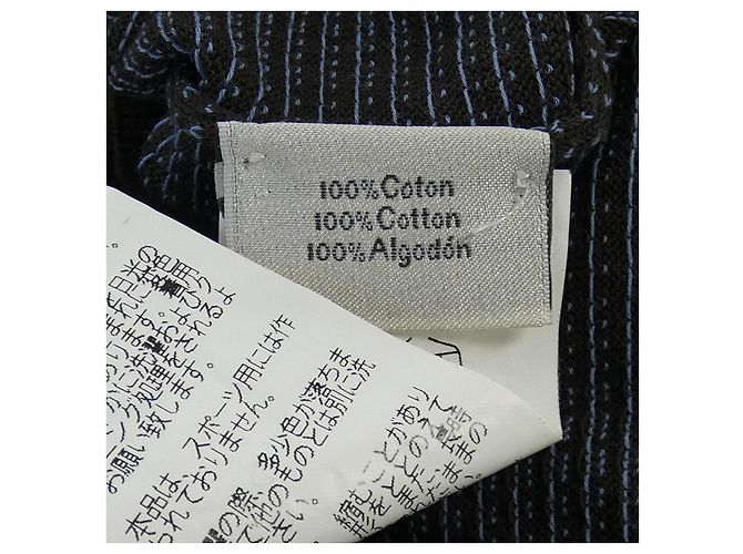 Hermès Polo de algodão Hermes Marrom Azul - vista 3