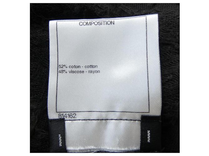Top de punto Chanel Negro - vista 3