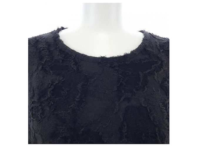 Top de punto Chanel Negro - vista 5