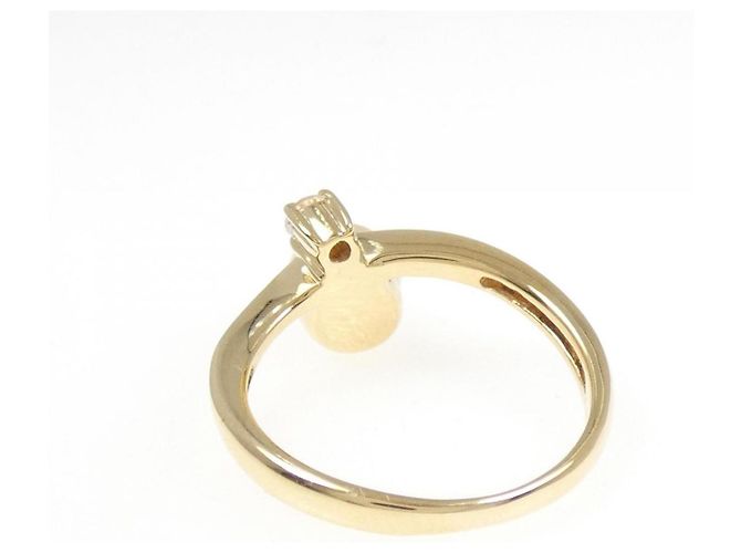 Autre Marque Vendome Akoya Pearl Au750 Ring Golden - Ansicht 3